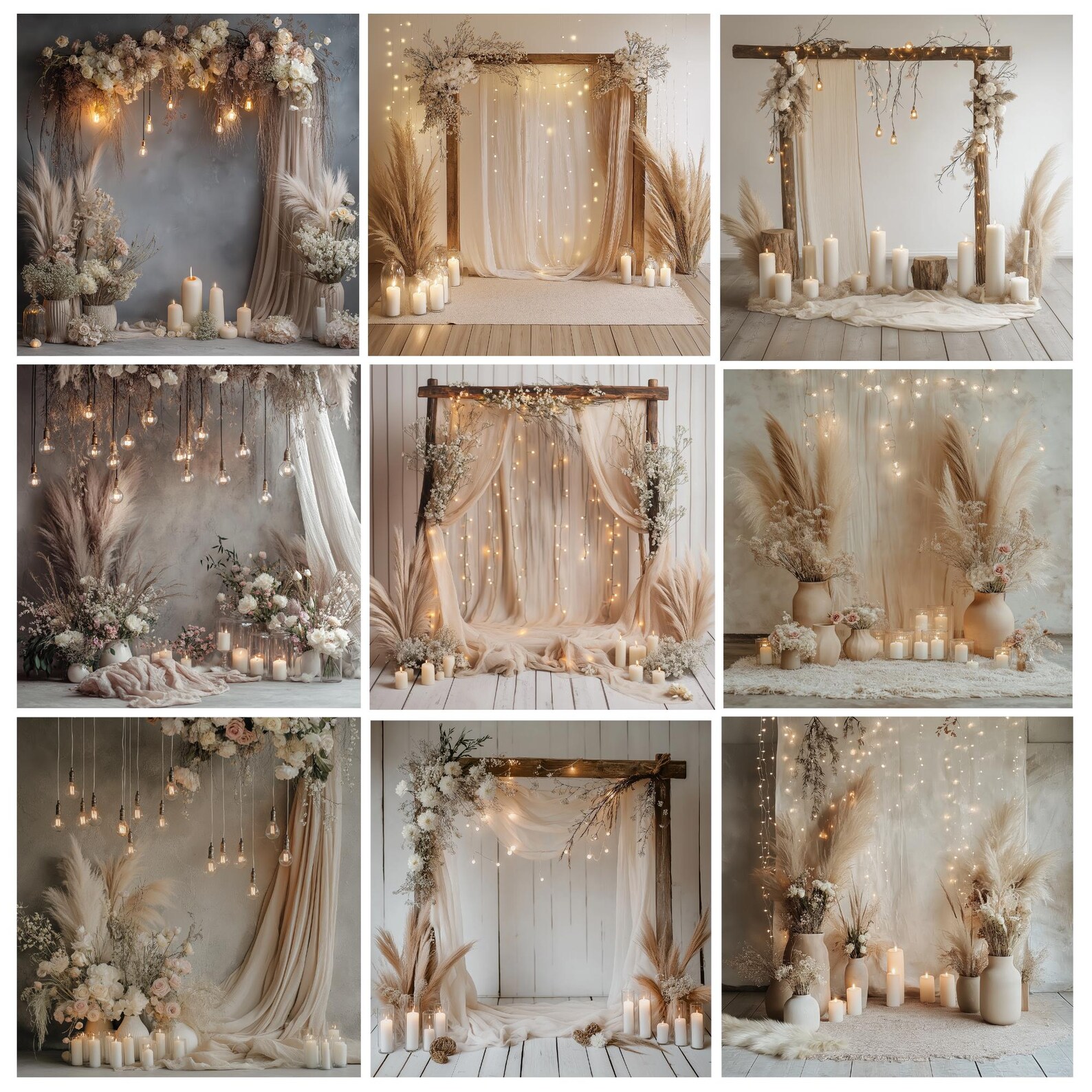 50+ Boho Maternity Digital Backdrop, Brown Boho Digital Backdrop, Boho ...