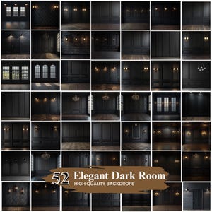 40+ Elegant Dark Room Backdrops, Black Room Backgrounds, Maternity Backdrops, Fine Art Textures, Studio Backdrops for Photographers