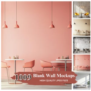 1000+ Mockup Mega Bundle,  Empty Blank Wall Mockup, Interior Background Png,  Nursery LivingRoom BedRoom Cafe Minimal Kitchen Mockup