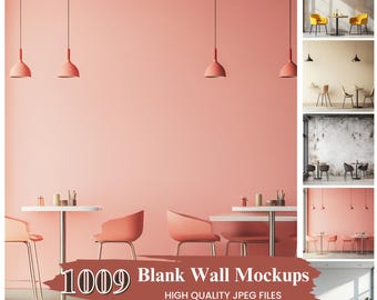1000+ Mockup Mega Bundle,  Empty Blank Wall Mockup, Interior Background Png,  Nursery LivingRoom BedRoom Cafe Minimal Kitchen Mockup