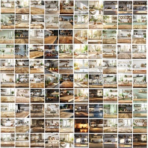 100種類のキッチン背景画像、大理石のキッチン背景PNG、商品ショーケース用キッチンカウンターモックアップ、ミニマリストキッチンモックアップ