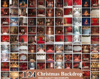 100+ Christmas Digital Backdrop, Christmas Studio Background, Fine Art Texture photography Overlays, Studio Backdrops For Photographers