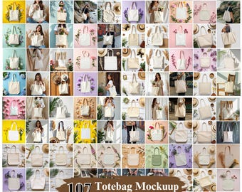 100+ Canva Tote Bag Mockup, Natural Shopping Bag Mockups PNGs, Aesthetic Digital Mockups, Blank Tote Bags Mockups, Digital Download