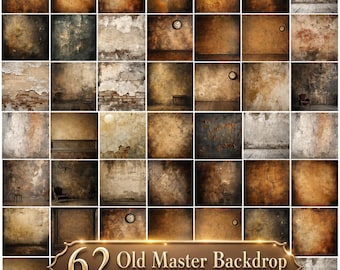 50+ Old Master Digital Backdrops, Grunge Portrait Studio Backgrounds (Digital Download)