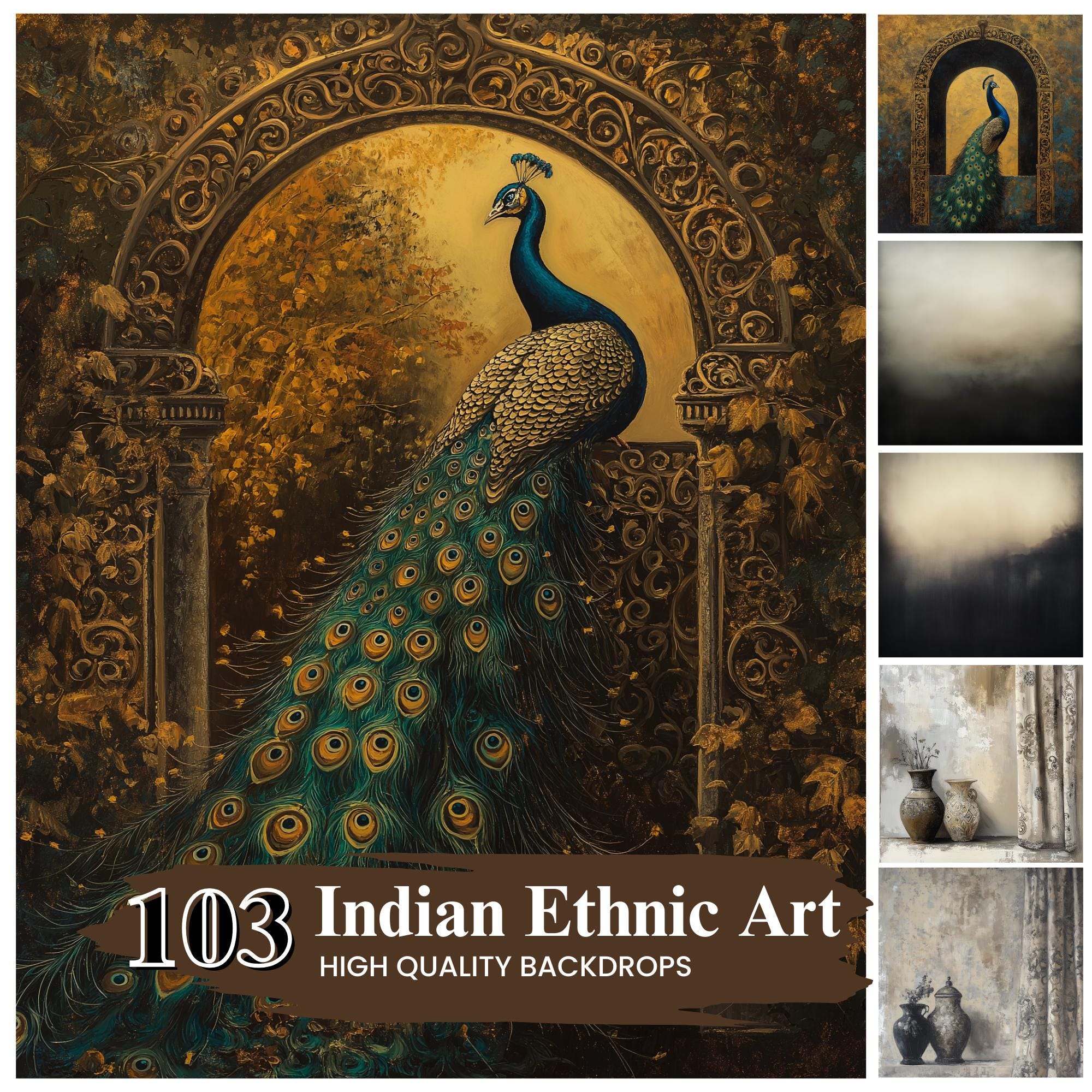 100+ Indian Ethnic Digital Backdrops, Indian style traditional studio background, Fine Art Texture Backdrops, Maternity Photography Portrait