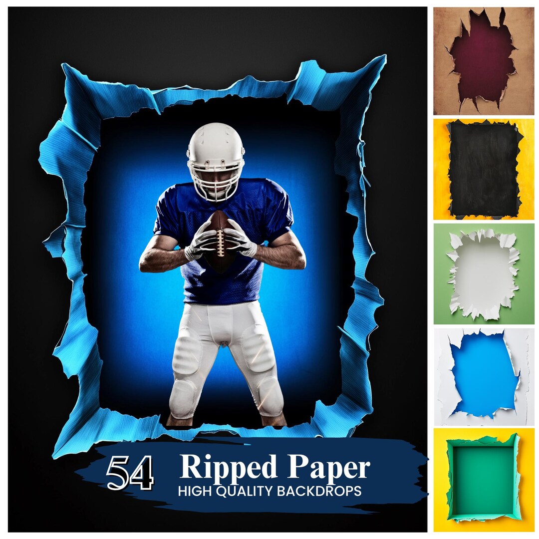 Sport Rim Paper 50+ Ripped Paper Sports Poster Backdrops, Sports Photography Backdrop ...