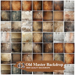 50+ Old Master Digital Backdrops,  Grunge background, Portrait studio Background Digital PNG, Vertical portrait backdrops, Digital Download
