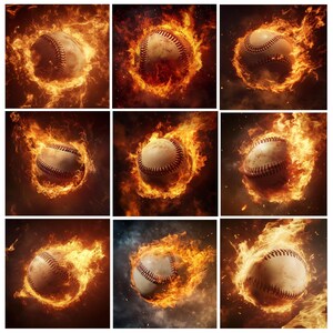 50+ Baseball Fire Backdrop, Softball Digital Backdrop, Sport Banner ...