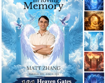 100+ Heaven Background PNG Bundle, Memorial Background Bundle, Celebration of Life, In Loving Memory Photographs, Digital Download
