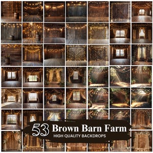 50+ Brown Barn Digital Backdrop, Bokeh Light Barn Wood Farm Backdrop, Rustic Wood Backdrop, Fine Art Texture Overlays, Digital Download