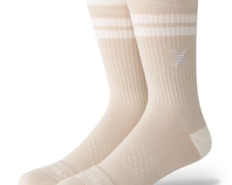 Calcetines de padrinos de boda en color tostado para bodas y ropa informal