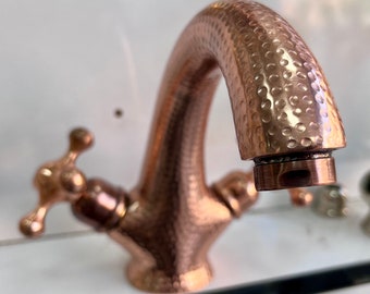 Vanity Faucet Bathroom Sink ,Handcrafted Single Hole Faucet