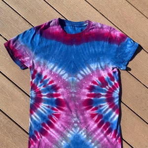 Vibrant Tie Dye Shirt Hand Dyed T-Shirt Perfect for Festivals and Concerts | Adult S