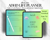 ADHD Digital Planner, ADHD Productivity Planner, GoodNotes Planner, ADHD Daily Planner, 2024 Planner, adhd self-care planner, adhd digital
