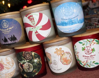 Vela de cera de soja para as festas de fim de ano – Coleção de velas aromáticas de Natal
