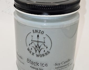 Black Ice - 8oz Soy Wax Candle