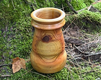 Handmade wood candle holder, home decor #73