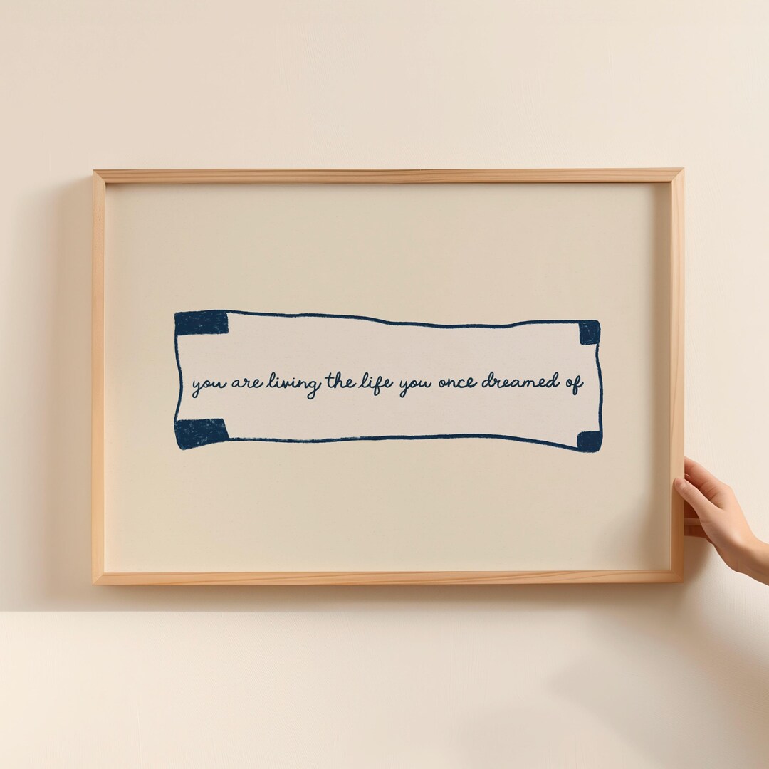 Inspirational Quote Art Print – Minimalist Motivational Decor (digital ...
