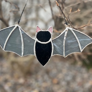 Stained glass bat