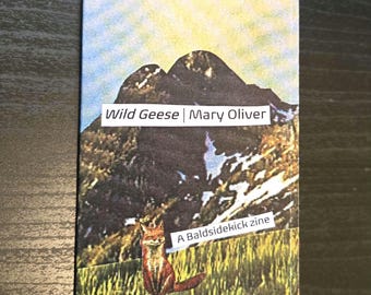 Mary Oliver "Wild Geese" Poetry/Art Zine