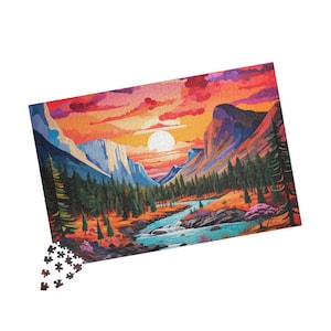 Puzzle, Yosemite National Park, Mosaic Puzzle, Gift for Nature Lover, 110-1014 Piece Puzzle, Birthday Gift, Jigsaw, Family, Kids, Adults
