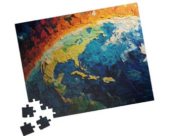 Puzzle, Earth, Planetary, Mosaic Puzzle, Gift for City Lover, 110-1014 Piece Puzzle, Jigsaw, Family, Kids, Adults