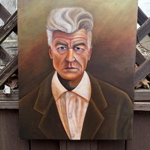 David Lynch oil portrait