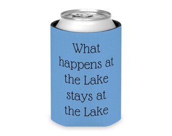 vita sul lago koozie estate vacanza nautica fine settimana casa sul lago canottaggio vela festa personalizzata refrigeratore per bevande a tema lago refrigeratore per lattine