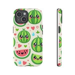 Watermelon phone case cute fruit accessory summer inspired trendy vibrant fun fruity case unique stylish tech Tough Cases