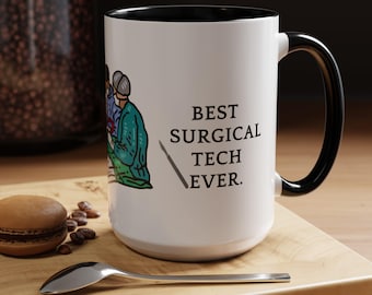 Becher für chirurgische Technik, Geschenk für chirurgische Techniker, Krankenschwester im OP-Saal, Wertschätzung für chirurgische Technik, Tasse für Chirurgen, medizinisch