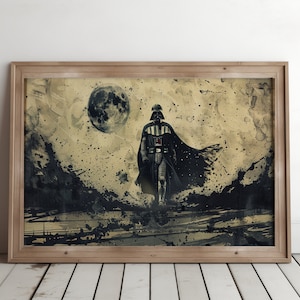 Tenacious Lord Vader -Star Wars poster, Digital Download, Darth Vader, Printable Wall Art Decor