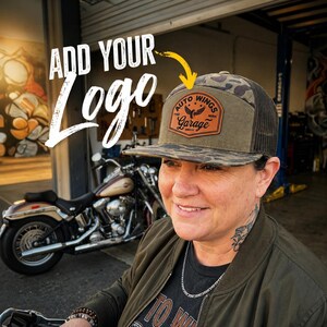 Gorra con parche de tu propio logotipo - Gorra trucker con la marca de tu empresa - Regalo para empleados - Regalos para emprendedores - Regalos para pequeñas empresas - Artículos promocionales para eventos corporativos