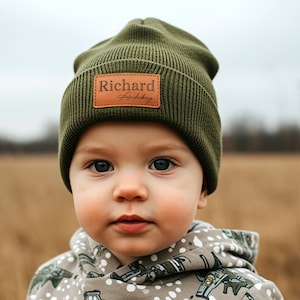 Berretto con nome personalizzato – Cappello invernale con incisione personalizzata per neonati, bambini, neonati, bambini piccoli, bambini