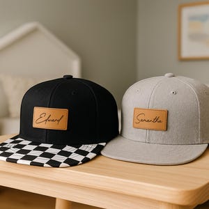 Personalisierter Snapback Hut, Flat Bill, Benutzerdefinierte Säugling Kleinkind Kinder Jugend Snapback Hut, Trucker Mesh Zurück Hut Junge, Jungen Name Hut, Mädchen Name Hut
