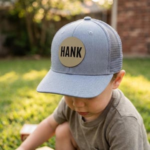 Winner Kids Hat, Personalized Faux Leather Patch Cap, Custom Name Hat for Boys and Girls, Champion Gift for Children, Friendship Hats