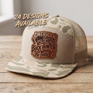 Czapka z daszkiem Teal Season Duck, czapka z daszkiem Waterfowl Gold Patch Trucker, autentyczna czapka z daszkiem Richardson Snapback, prezent dla taty na polowanie na kaczki, prezent urodzinowy dla myśliwego dla mężczyzn