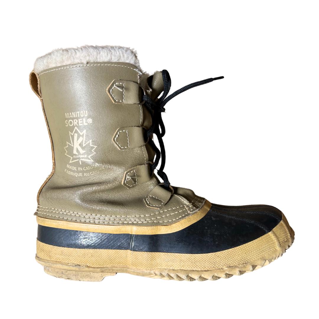 Vintage Sorel Kaufman Caribou Duck Boots Mens 11 Winter Wool  display picture 3