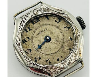 Vintage Adele Ladies 14K Gold Filled Art Deco Wrist Watch Fancy Case Lot Aa