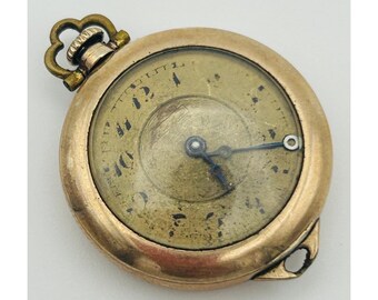 1920’s Vintage Pilot Ligne Mechanical Watch Art Deco Gold Filled Case Lot Aa