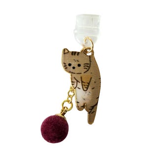 Kitten Enamel Charm USB-C Dust Plug | Kindle & Tablet Accessory l Stocking Stuffer for Reader
