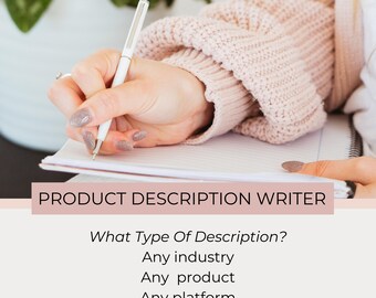 Productbeschrijving en SEO-service: Etsy, Amazon, e-commerce