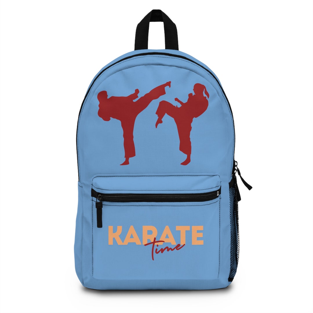 Karate Backpack, Karate Time Characters on Blue Pack, for School or Fun ...