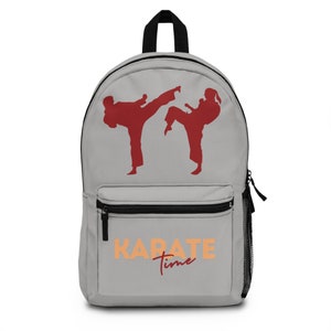 Karate Backpack, Karate Time Characters on Gray Pack, For school or fun.Color options available separately listed. FREE Shipping