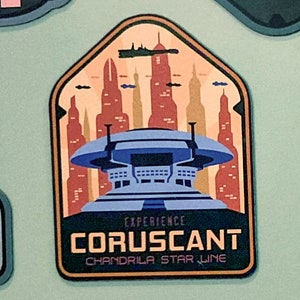 Chandrila Star Line Coruscant Travel Poster. 1 of 7 for the Galactic Starcruiser