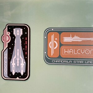 Pair of Halcyon StarCruiser Refrigerator Magnets