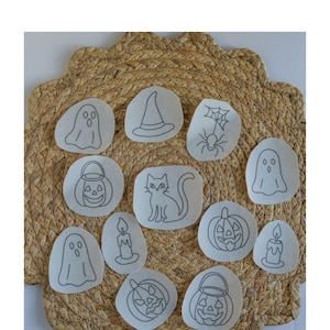 Stick and Stitch Halloween Stick and Stitch Embroidery Pattern Cute Halloween Beginner Friendly