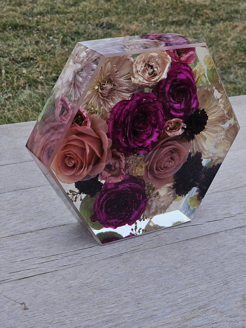 Wedding Keepsake/ Serving Tray/ Resin Bouquet Preservation /bridal