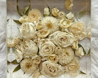 Memorial Gift, Funeral Flower Preservation, Baby Memorial, Resin Preservation, Funeral Flowers, In Memory