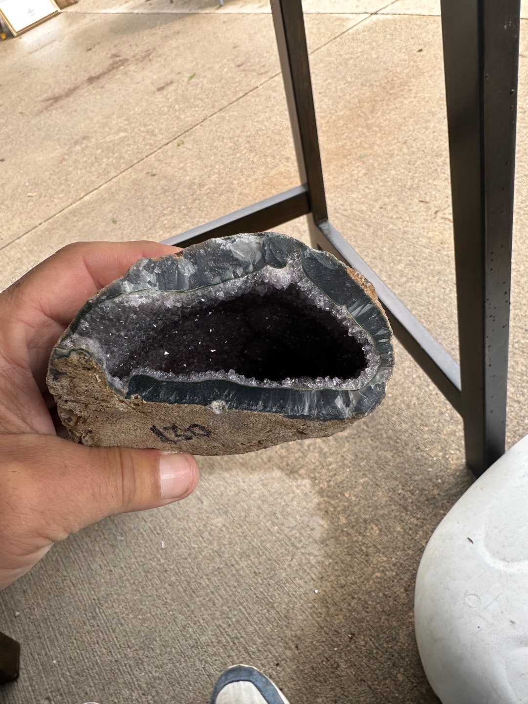 Amathest Rock Geode - Etsy