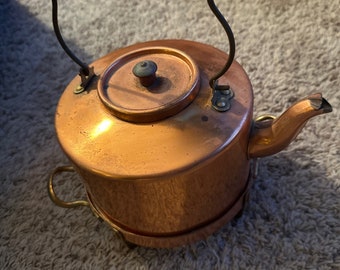 Vintage Copper and Brass Plated Chafing Dish